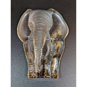 Royal Krona Sweden Elephant Sculpture Paperweight Full Lead Crystal